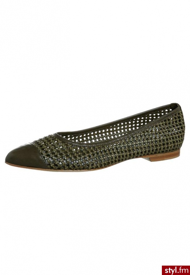 Strenesse Gabriele Strehle Baleriny oliwka - Balerinki Buty Moda