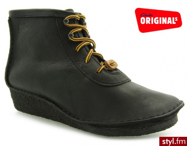 Clarks BOTKI FARAWAY SHORES BLACK - Botki Buty Moda