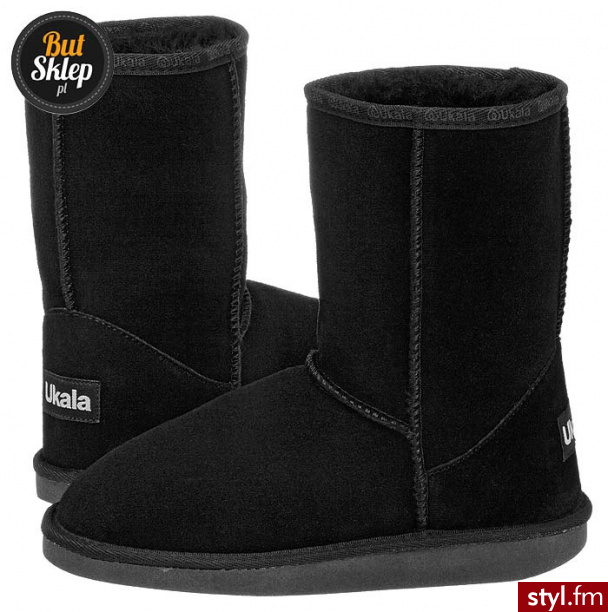UKALA BY EMU BUTY SYDNEY LOW BLACK (W81002) - Emu Buty Moda