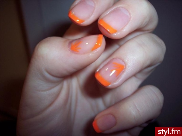 orange - Paznokcie
