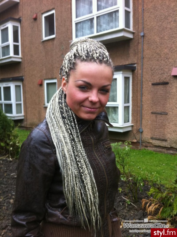 Blond Warkocze Proste Na co dzień Długie Fryzury