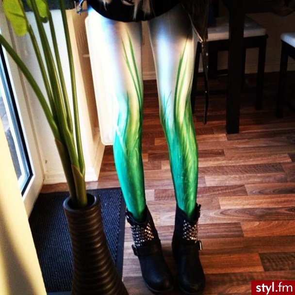 Leginsy Spodnie Moda