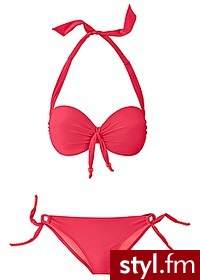 Bonprix Bikini na fiszbinach koralowy 968337_214 - Na plażę Bielizna Moda