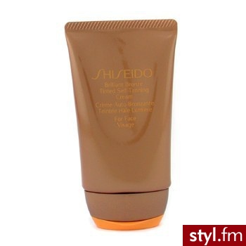 Shiseido Samoopalacz do twarzy Brilliant Bronze Tinted Self-Tanning Cream - Deep Tan For Face 50 ml - Emu Buty Moda