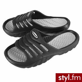 Spokey Klapki męskie Fuel czarne roz. 42 - Klapki Buty Moda