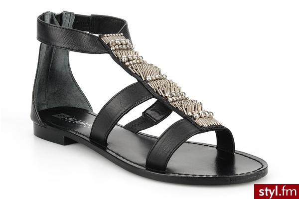 JB MARTIN SANDAŁY ASTRA BY (CZARNY) (Czarny) - Sandały Buty Moda