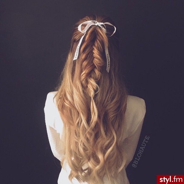 Blond Upięcie Proste Na co dzień Długie Fryzury