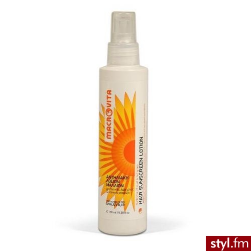 MACROVITA HAIR SUNSCREEN LOTION z bio słonecznikiem, bio oliwą z oliwek i bio czerwonymi winogronami ochronny lotion do włosów 150 ml - Emu Buty Moda