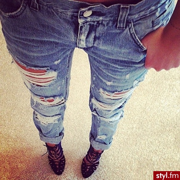 Jeansy Spodnie Moda