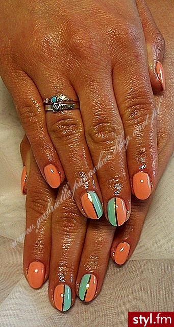 manicure hybrydowy  - Migdałki Żelami Naturalne Paznokcie