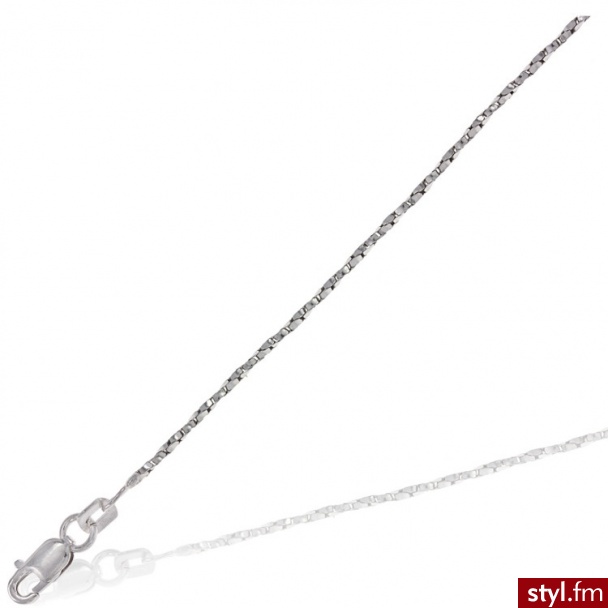 Dandelio Łańcuszek Skręcona Kostka 50 cm NDI-ŁAŃ-0004 - Łańcuszki Biżuteria Moda