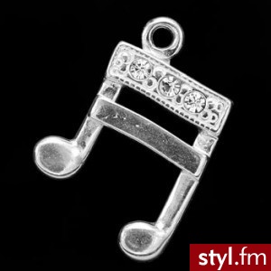 Charms nutka z kamieniami Swarovski srebro 925 - Wisiorki Biżuteria Moda