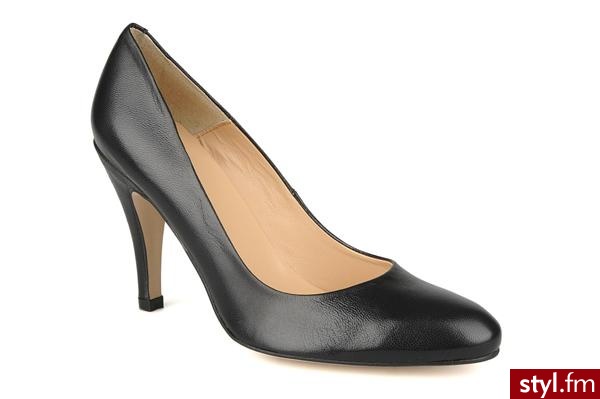 Valensi CZÓŁENKA G2 TOILE W BY (CZARNY) (Czarny) - Czółenka Buty Moda