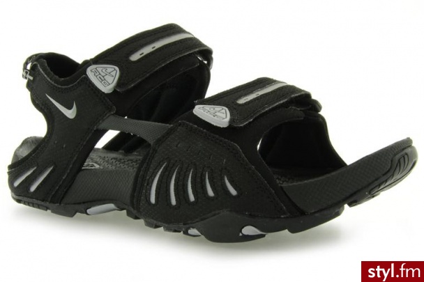 Nike SANDAŁY SANTM 4 LAM BLACK WOLF GREY - Sandały Buty Moda