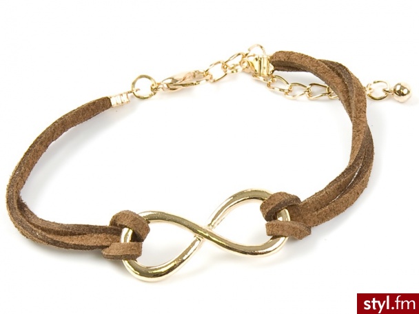 Iloko BRANSOLETKA INFINITY BRĄzOWA - Bransoletki Biżuteria Moda