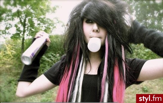 EMO Alternatywne Średnie Fryzury