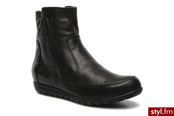 TBS PÓŁBUTY I BOTKI ASHLEY BY TBS (Brązowy) - Botki Buty Moda