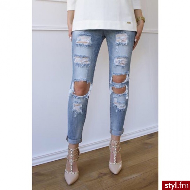 Jeansy Spodnie Moda