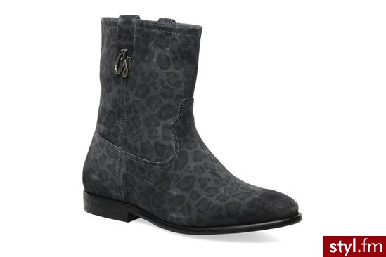 Guess Półbuty i botki Vivan (Niebieski) - Botki Buty Moda