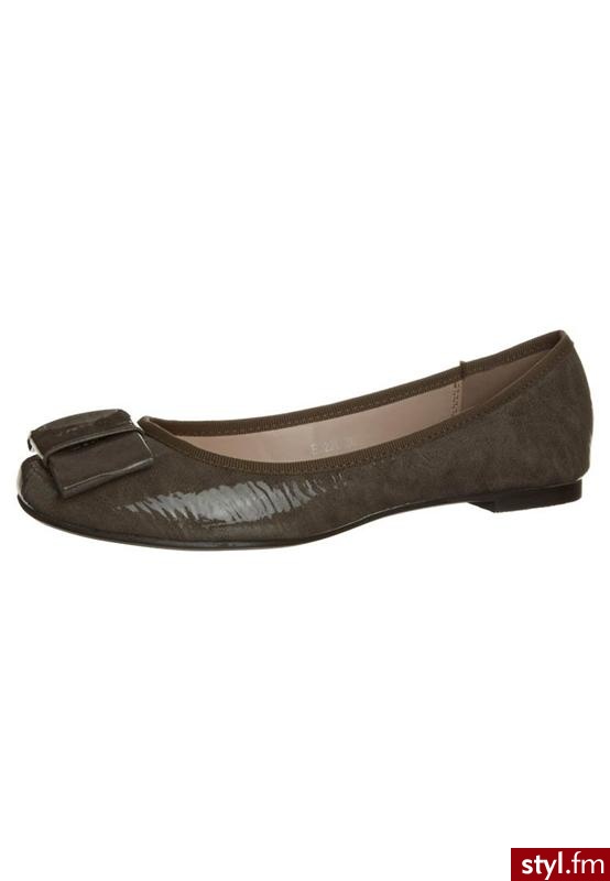 Francesco Milano Baleriny szary - Balerinki Buty Moda