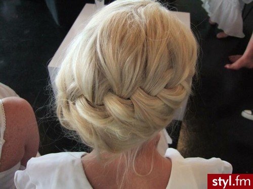 Blond Warkocze Proste Na co dzień Średnie Fryzury