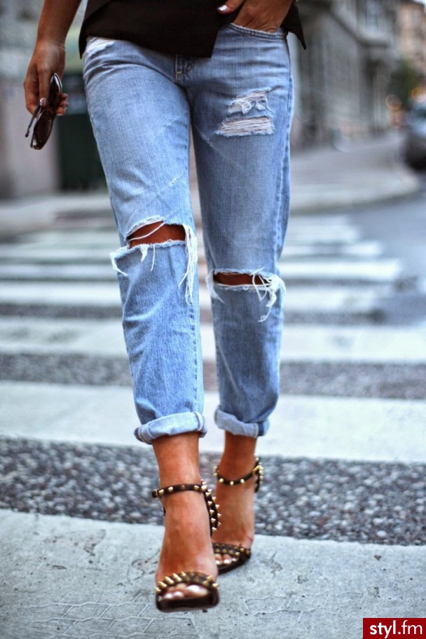 Jeansy Spodnie Moda