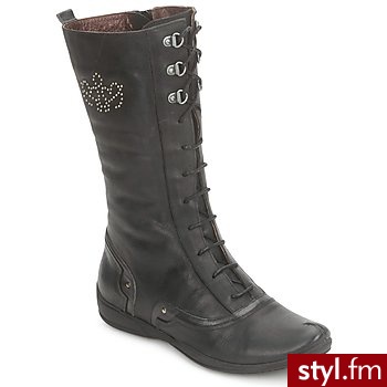 Dorking BUTY EBRO LACE Black - Kozaki Buty Moda