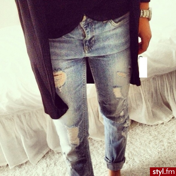 Jeansy Spodnie Moda