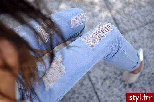 Jeansy Spodnie Moda