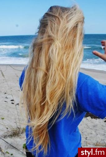 Blond Rozpuszczone Proste Na co dzień Długie Fryzury