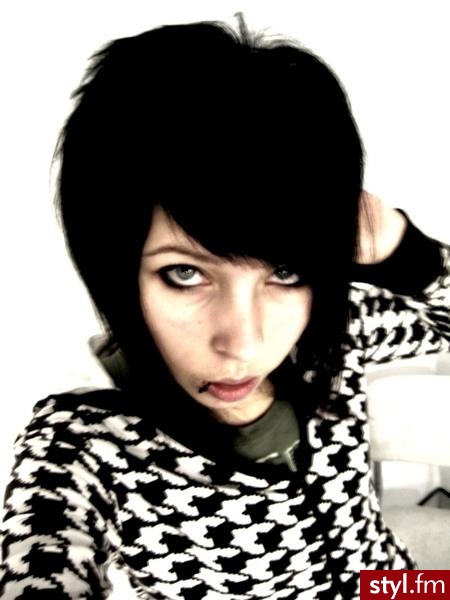 EMO Alternatywne Średnie Fryzury