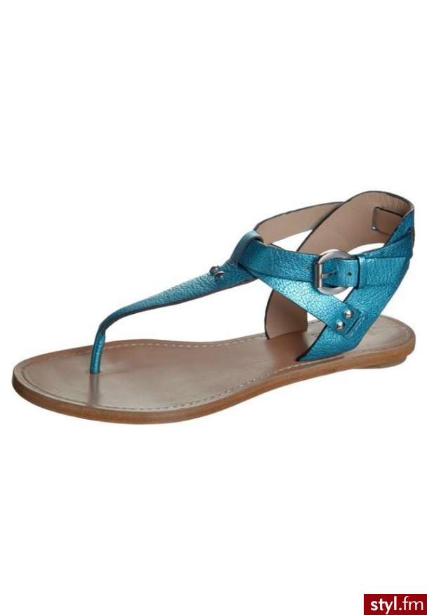 Belle by Sigerson Morrison BM RANDY Japonki turkusowy - Klapki Buty Moda