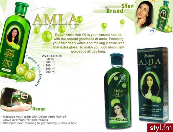 DABUR AMLA HAIR OIL. INDYJSKI OLEJEK DO CIEMNYCH WŁOSÓW - Misz-masz