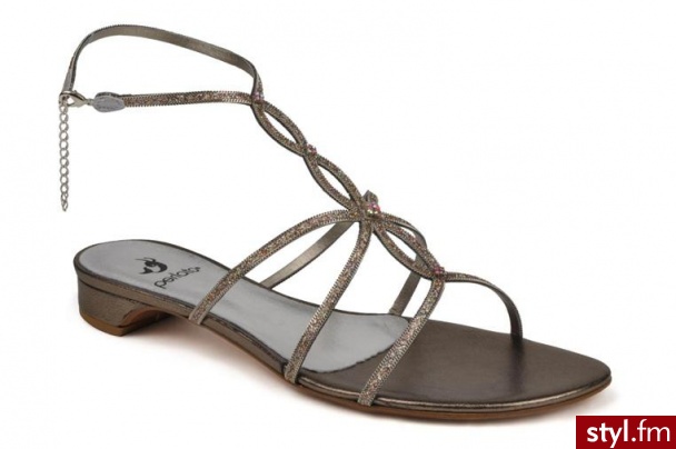Perlato SANDAŁY MOIRA BY PERLATO (Srebrny) - Sandały Buty Moda
