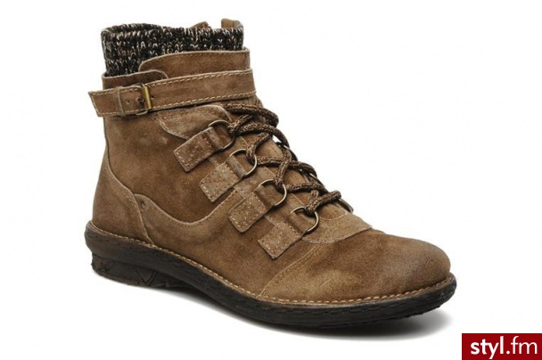 Khrio PÓŁBUTY I BOTKI GARMO BY KHRIO (Brązowy) - Botki Buty Moda