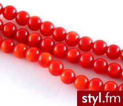 Koral Naturalny Kule 6mm - Korale Biżuteria Moda