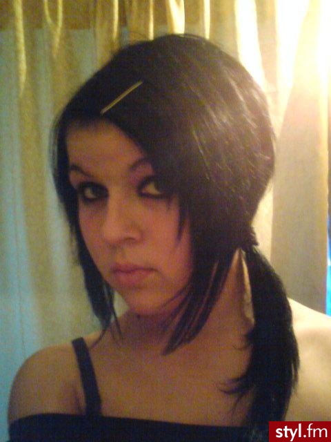 EMO Alternatywne Średnie Fryzury