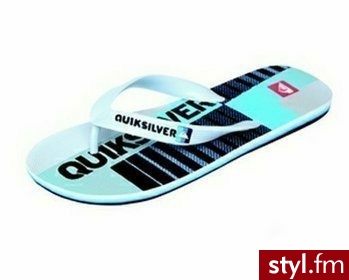 Quiksilver Klapki męskie MOLOKAI DEMOLITION niebieski roz. 47 - Klapki Buty Moda
