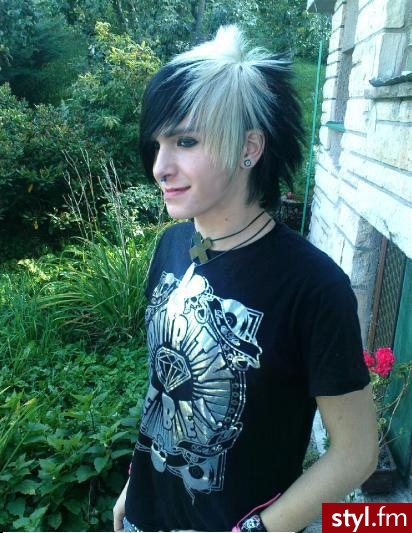 EMO Alternatywne Średnie Fryzury