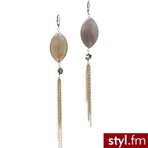 Kuo Ting Jewelry Grey Agate Drop Earrings : Kuo Ting Jewelry... - Polyvore. Pobrano ze strony: http://www.polyvore.com/kuo_ting_jewelry_grey_agate/thing?id=21113006#1301514193421 - Pozostałe Dodatki Moda