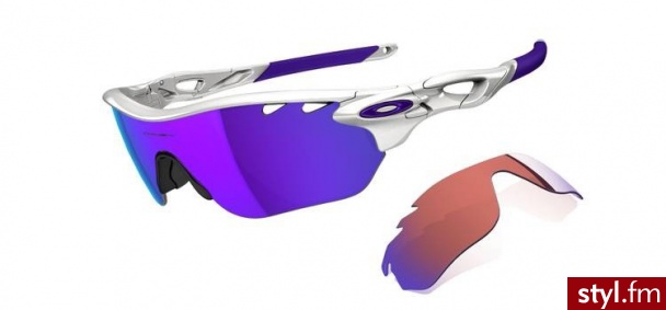 OAKLEY OKULARY RADARLOCK EDGE POLISHED WHITE/VIOLET IRIDIUM VENTED & G30 VENTED - Okulary Dodatki Moda