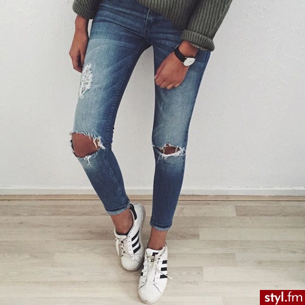 Jeansy Spodnie Moda