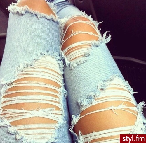 Jeansy Spodnie Moda
