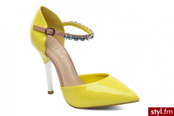 Carvela CZÓŁENKA ANITA BY CARVELA (Żółty) - Czółenka Buty Moda