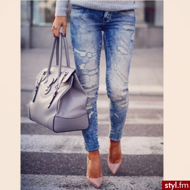 Jeansy Spodnie Moda