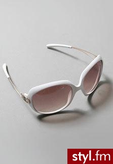 Duże białe okulary w stylu P.Hilton ;) - Pozostałe Dodatki Moda