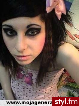 EMO Alternatywne Średnie Fryzury