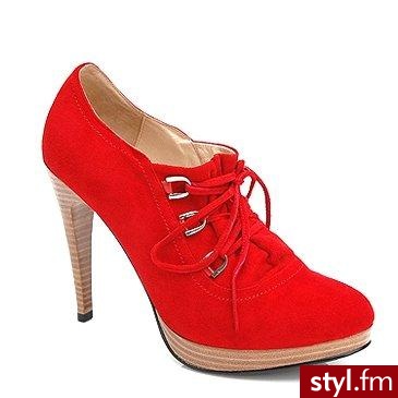 czerwone buty - Pozostałe Buty Moda