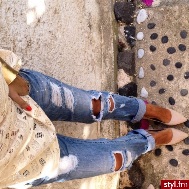 Jeansy Spodnie Moda