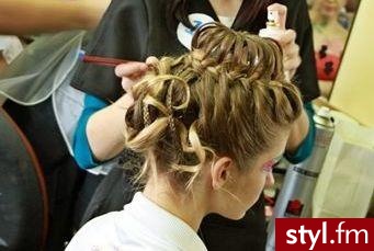 Blond Warkocze Kręcone Konkursowe, pokazowe Długie Fryzury